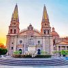 Guadalajara Cathedral paint by numbers