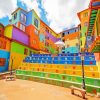 Guatape Colorful Houses paint by numbers