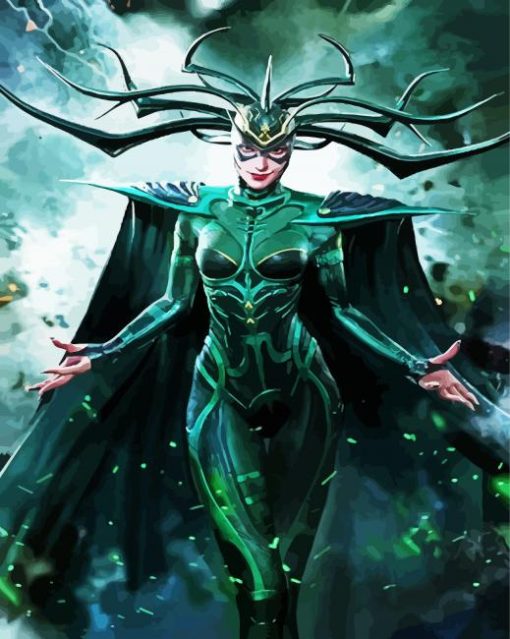 Hela Thor Movie Character paint by numbers