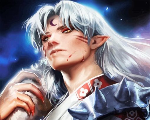 Aesthetic Inuyasha Sesshomaru Anime paint by numbers