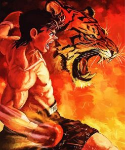 Ippo Makunouchi And Tiger paint by numbers