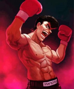 Ippo Makunouchi Anime paint by numbers