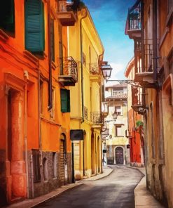 Aesthetic Italy Verona Streets paint by numbers