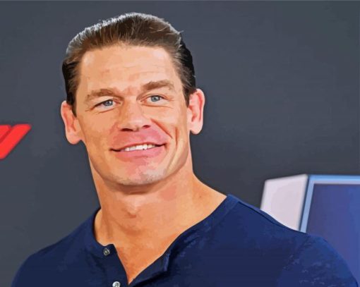 John Cena American Fighter And Actor paint by numbers