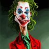 Joker Caricature paint by numbers