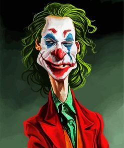 Joker Caricature paint by numbers