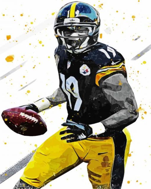 Juju Smith Schuster Art paint by numbers