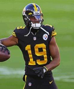 Juju Smith Schuster Foootball Playerpaint by numbers