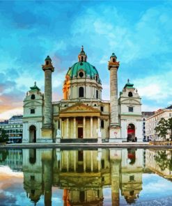 Karlskirche Wien paint by numbers