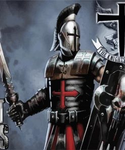 Knights Templar paint by numbers