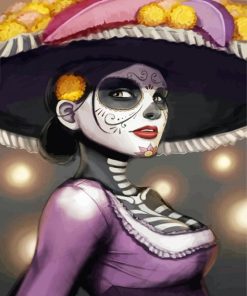 La Calavera Catrina Illustration paint by number