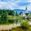 Lake Bohinj paint by numbers