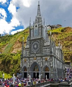 Las Lajas Sanctuary Columbia paint by numbers