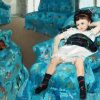 Little Girl In A Blue Armchair paint by number