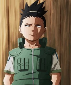 Little Shikamaru Anime Character paint by numbers