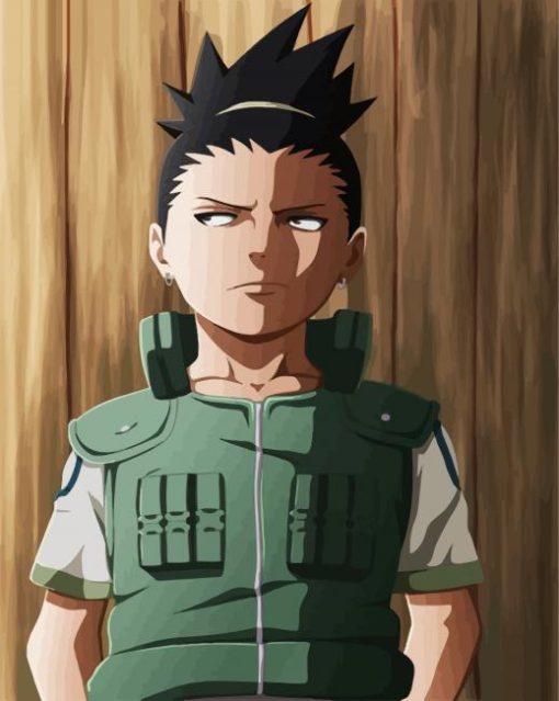 Little Shikamaru Anime Character paint by numbers