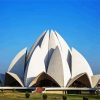 Lotus Temple Delhi India paint by numbers