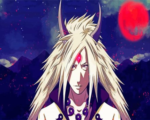 Madara Uchiha Anime Character paint by numbers