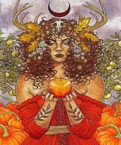 Magic Mabon Lady paint by numbers