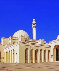 Manama Bahrain Al Fateh Mosque paint by numbers