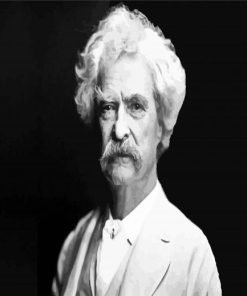 Author Mark Twain paint by numbers