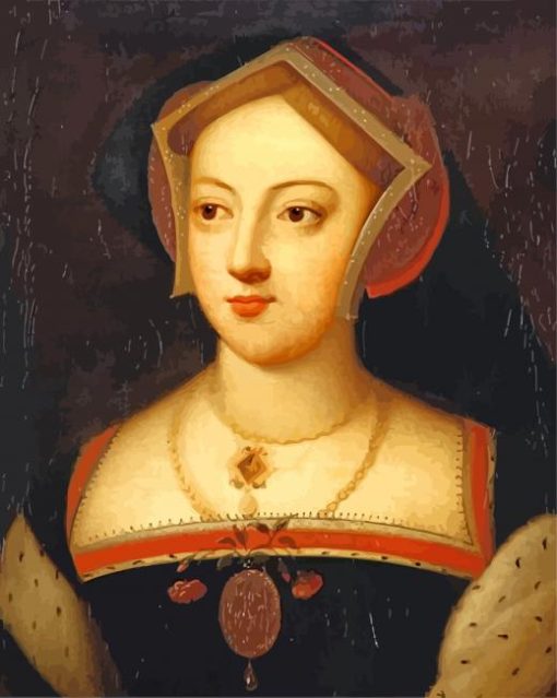 Mary Boleyn Portrait paint by numbers