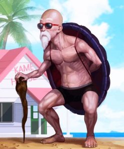 Master Roshi Dragon Ball Z paint by numbers