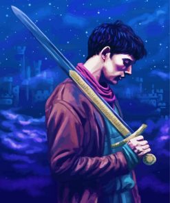 Merlin Movie Character paint by numbers