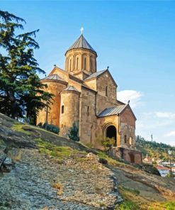 Metekhi St Virgin Church Tbilisi paint by numbers