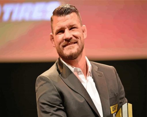 Michael Bisping MMA Fighter paint by number