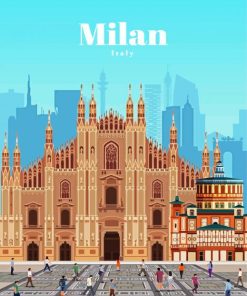 Milan Italy Europe paint by numbers