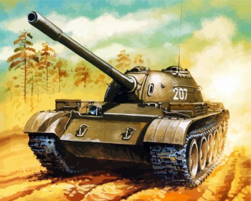 Military Tank Art paint by numbers