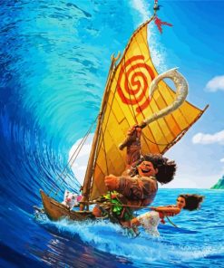 Moana Maui Aniamtion paint by numbers