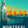 Montreal Canada Poster paint by numbers