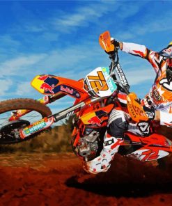 Motocross Race Sports paint by numbers