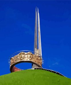 Mound Of Glory Memorial Park In Belarus paint by numbers