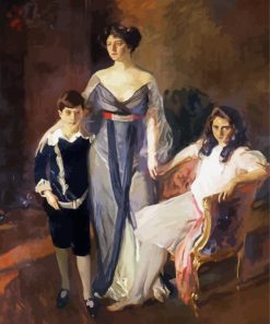 Mrs Ira Nelson Morris And Her Children paint by numbers