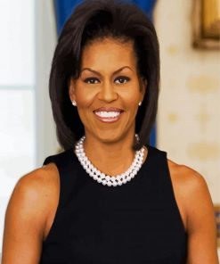 Mrs Obama Michelle paint by numbers