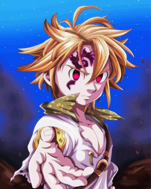 Nanatsu No Taizi Meliodas Anime paint by numbers