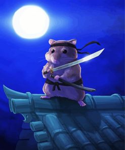 NInja Hamster Animation paint by numbers