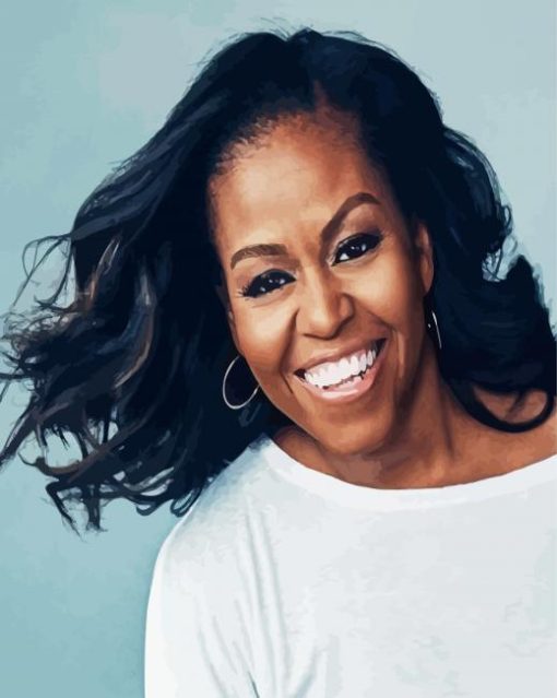 Obama Michelle The First Lady paint by numbers