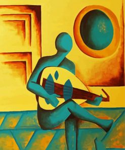 Man Playing Oud paint by numbers