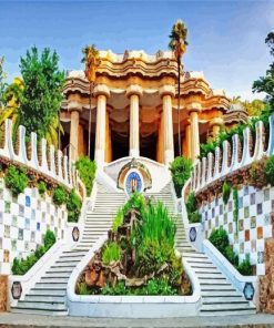 Park Guell Spain Barcelona paint by numbers