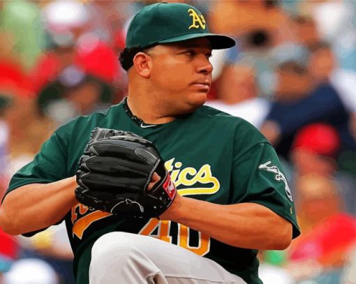 Pitcher Bartolo Colon paint by number