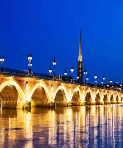 Pont De Pierre In Bordeaux France paint by number