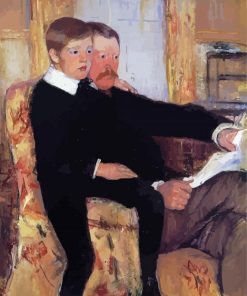 Portrait Of Alexander J Cassatt And His Son paint by number