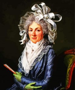 Portait of Madame De Genlis Guiard paint by numbers