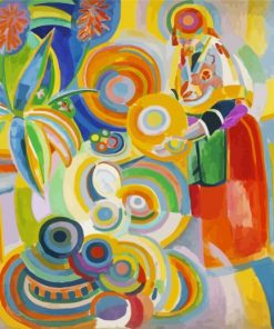 Portugeuse Woman Robert Delaunay paint by numbers