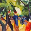 Promenade August Macke paint by numbers