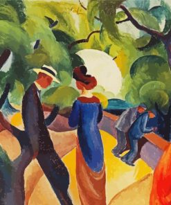 Promenade August Macke paint by numbers